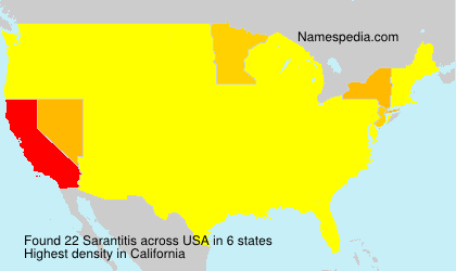 Surname Sarantitis in USA Surname Sarantitis in USA