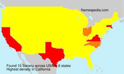 Surname Saranu in USA Surname Saranu in USA
