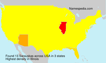 Surname Sarauskas in USA