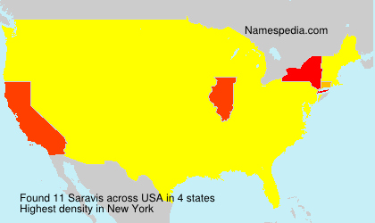 Surname Saravis in USA Surname Saravis in USA