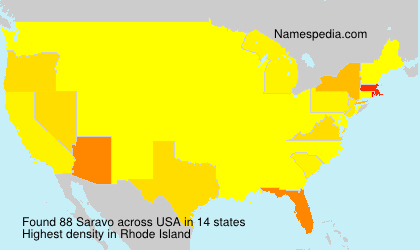 Surname Saravo in USA Surname Saravo in USA
