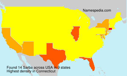 Surname Sarba in USA Surname Sarba in USA