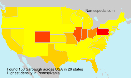 Surname Sarbaugh in USA Surname Sarbaugh in USA