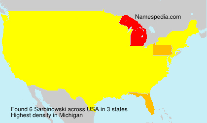 Surname Sarbinowski in USA Surname Sarbinowski in USA