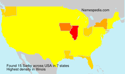 Surname Sarby in USA Surname Sarby in USA