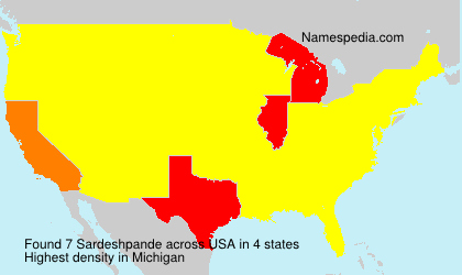 Surname Sardeshpande in USA Surname Sardeshpande in USA