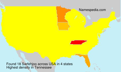 Surname Sarfehjoo in USA Surname Sarfehjoo in USA