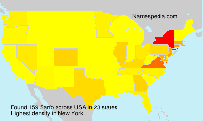 Surname Sarfo in USA Surname Sarfo in USA