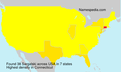 Surname Sargalski in USA Surname Sargalski in USA