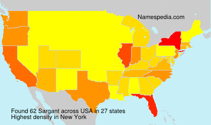 Surname Sargant in USA