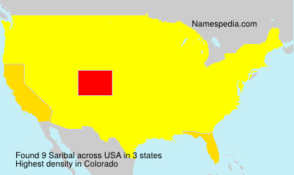Surname Saribal in USA Surname Saribal in USA