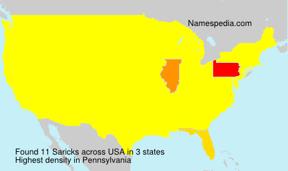 Surname Saricks in USA Surname Saricks in USA