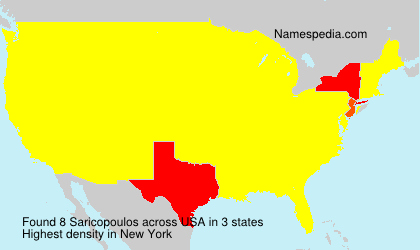Surname Saricopoulos in USA Surname Saricopoulos in USA