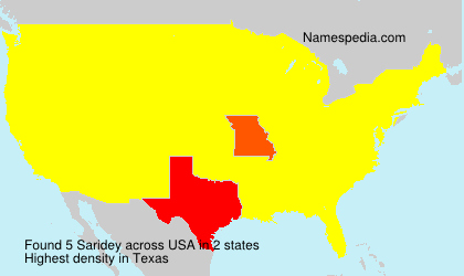 Surname Saridey in USA Surname Saridey in USA