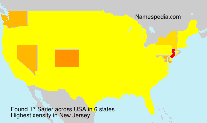 Surname Sarier in USA Surname Sarier in USA