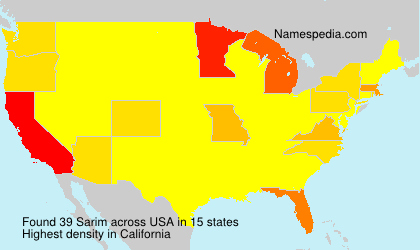 Surname Sarim in USA Surname Sarim in USA