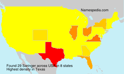 Surname Saringer in USA Surname Saringer in USA