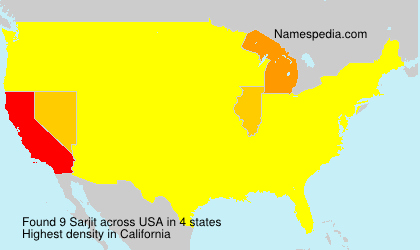 Surname Sarjit in USA Surname Sarjit in USA