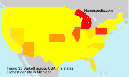 Surname Sarkett in USA