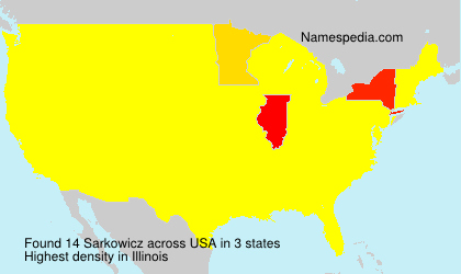 Surname Sarkowicz in USA Surname Sarkowicz in USA
