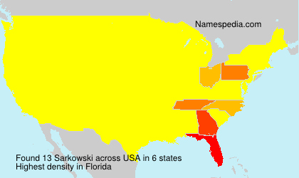 Surname Sarkowski in USA Surname Sarkowski in USA