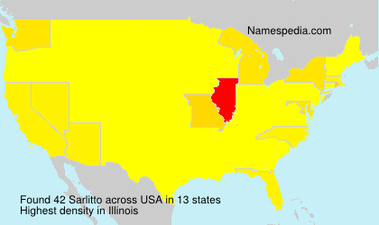 Surname Sarlitto in USA Surname Sarlitto in USA