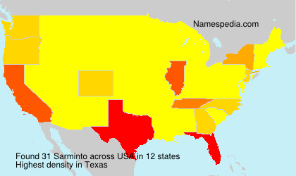 Surname Sarminto in USA Surname Sarminto in USA