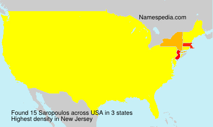 Surname Saropoulos in USA Surname Saropoulos in USA