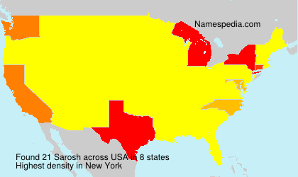 Surname Sarosh in USA Surname Sarosh in USA