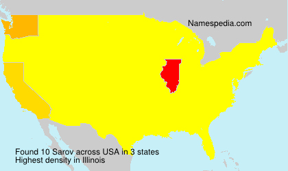 Surname Sarov in USA