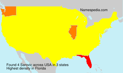 Surname Sarovic in USA Surname Sarovic in USA