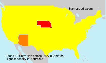 Surname Sarraillon in USA Surname Sarraillon in USA