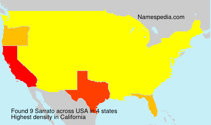 Surname Sarrato in USA Surname Sarrato in USA