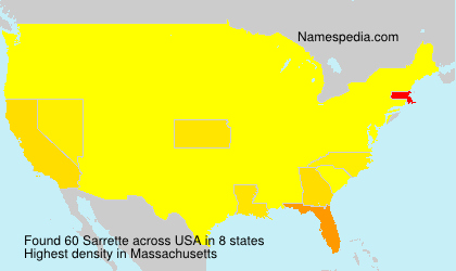 Surname Sarrette in USA Surname Sarrette in USA