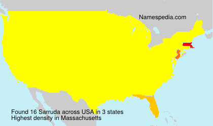 Surname Sarruda in USA Surname Sarruda in USA