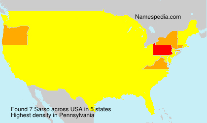 Surname Sarso in USA Surname Sarso in USA