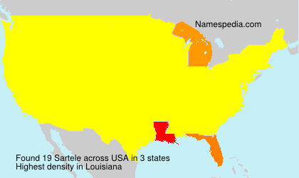 Surname Sartele in USA Surname Sartele in USA