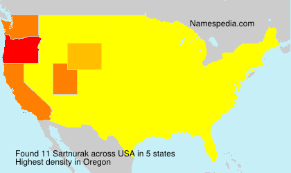 Surname Sartnurak in USA