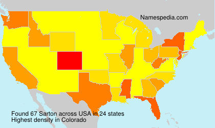 Surname Sarton in USA Surname Sarton in USA