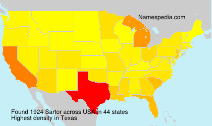 Surname Sartor in USA Surname Sartor in USA