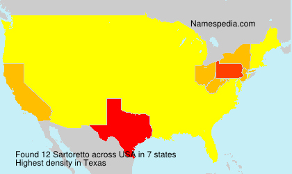 Surname Sartoretto in USA Surname Sartoretto in USA