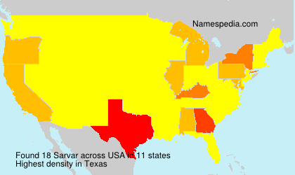 Surname Sarvar in USA Surname Sarvar in USA