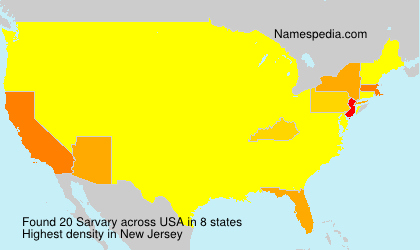 Surname Sarvary in USA Surname Sarvary in USA