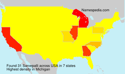 Surname Sarvepalli in USA Surname Sarvepalli in USA