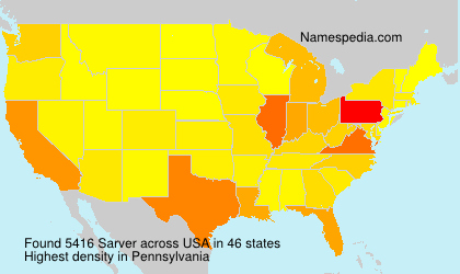 Surname Sarver in USA Surname Sarver in USA