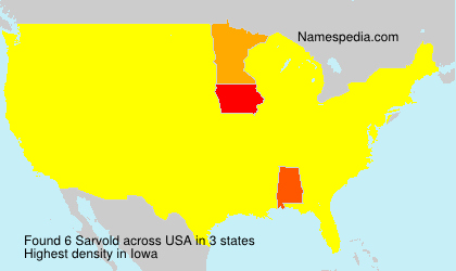 Surname Sarvold in USA Surname Sarvold in USA