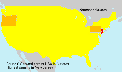 Surname Sarwani in USA Surname Sarwani in USA