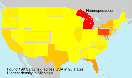 Surname Sarzynski in USA Surname Sarzynski in USA