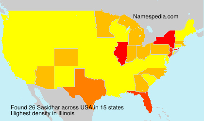 Surname Sasidhar in USA