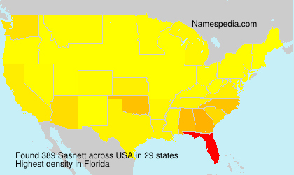 Surname Sasnett in USA Surname Sasnett in USA